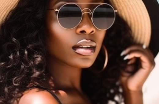 chapeau et lunette de soleil